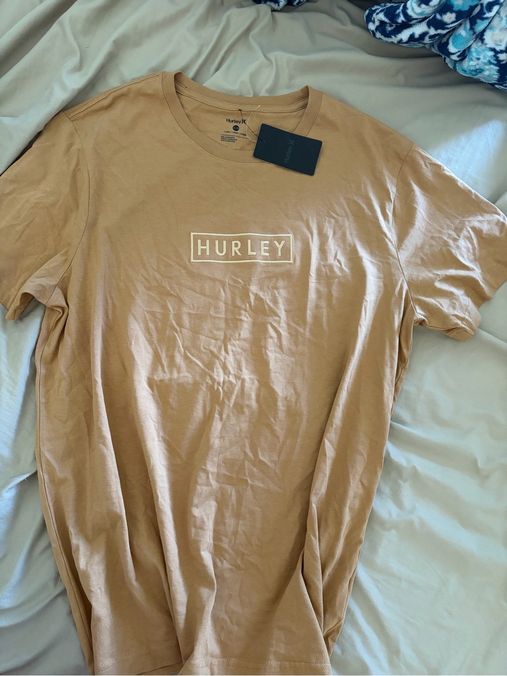 Hurley Men's Tan Logo Short-Sleeve T-Shirt